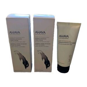AHAVA Dermud Intensive Hand & Foot Cream Set 3.4oz Dead Sea Mud Relief Trio